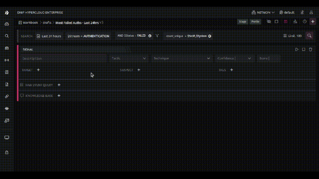 Accessing the signal tagging feature