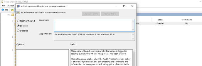 Include command line logging in 4688