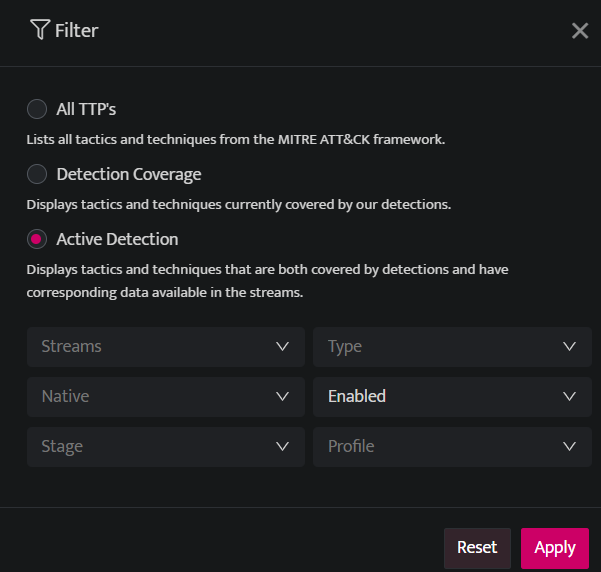 Active detection coverage